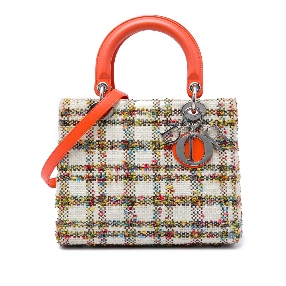 Pre-Loved Dior Medium Tweed Lady Dior